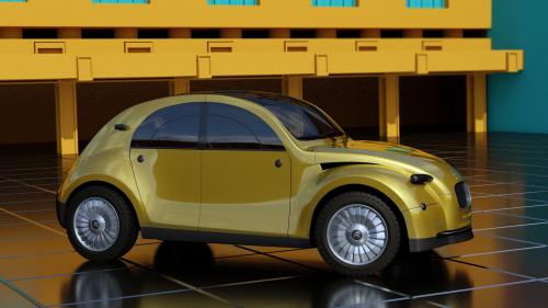 Ανεπίσημο σχέδιο μιας πιθανής αναβίωσης του Citroen 2CV