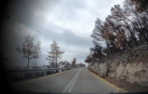 διαδρομή καμένα πάρνηθα