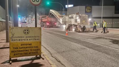 εργασίες στους δρόμους του Πειραιά