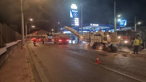 εργασίες στους δρόμους του Πειραιά