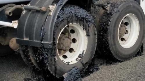 λιωμένα ελαστικά