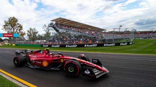 Ο Carlos Sainz με τη Ferrari F1-75 στο GP Αυστραλίας 2022