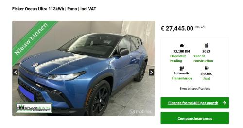 fisker ocean Ολλανδία