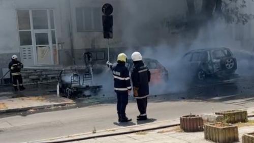 φωτιά ηλεκτρικό αυτοκίνητο