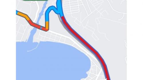 google maps κίνηση