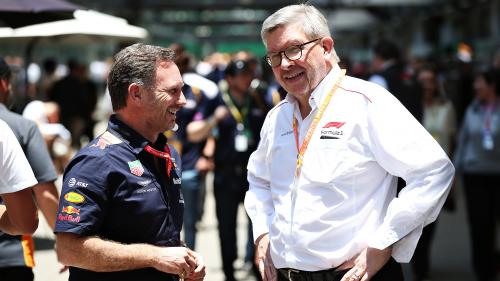 Ο Ross Brawn (δεξιά) με τον διευθυντή της Red Bull Racing, Christian Horner