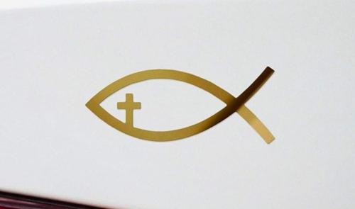 ichthys symbol on car 2