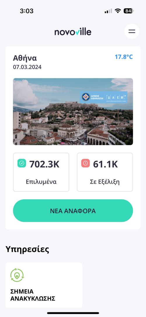 novoville παράνομη στάθμευση