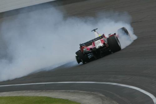 Το ατύχημα του Ralf Schumacher (Toyota) στις ελεύθερες δοκιμές του GP ΗΠΑ 2005