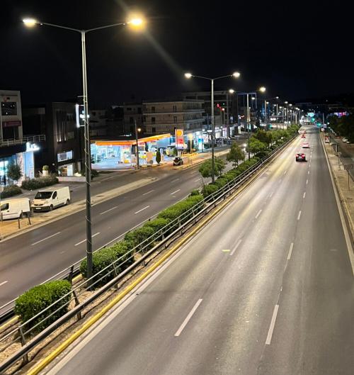 νέος φωτισμός στην λεωφόρο κηφίας