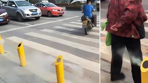 Κίνα ψεκασμός νερού σε πεζούς