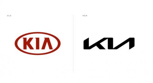 Το παλιό (αριστερά) και το νέο λογότυπο της Kia