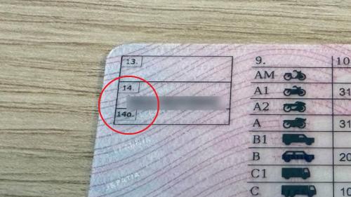δίπλωμα οδήγησης κωδικός 14
