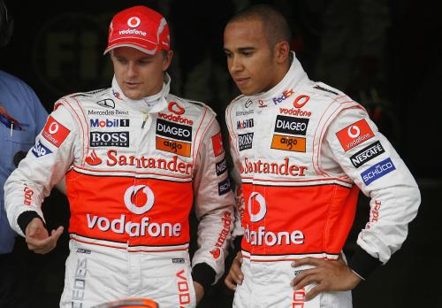 O Heikki Kovalainen με τον Lewis Hamilton στη McLaren το 2008