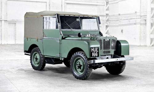 Το θρυλικό αρχέγονο Land Rover Defender με τον αριθμό κυκλοφορίας HUE 166