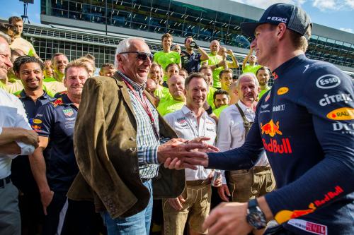 Μια από τις τελευταίες εμφανίσεις του Dietrich Mateschitz στη F1, με την ομάδα της RBR και τον Max Verstappen