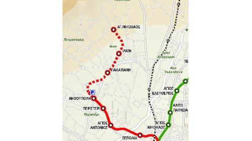 metro γραμμή 2 άγιος νικόλαος ίλιον