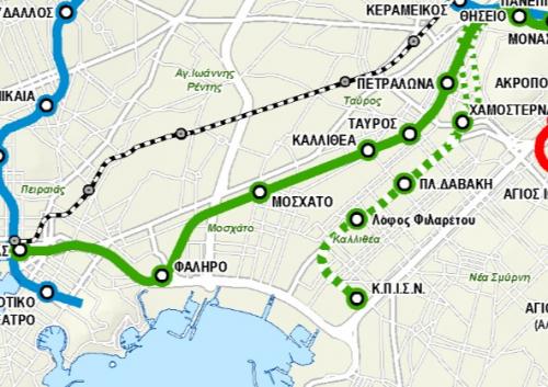μετρό γραμμή 1 ηλεκτρικός σταύρος νιάρχος