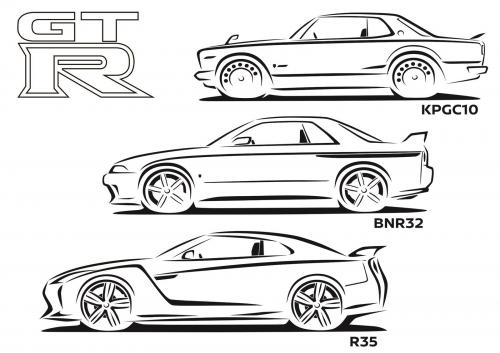 Οι τρεις εξελίξεις του Nissan Skyline GT-R // Nissan GT-R, από το 1989 μέχρι σήμερα