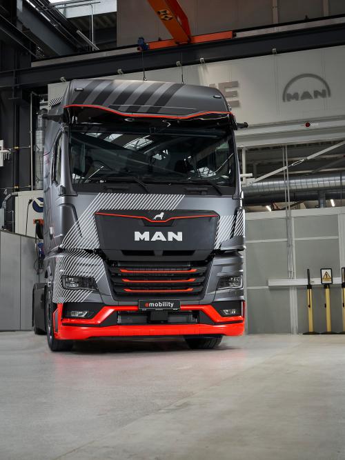 man electric truck