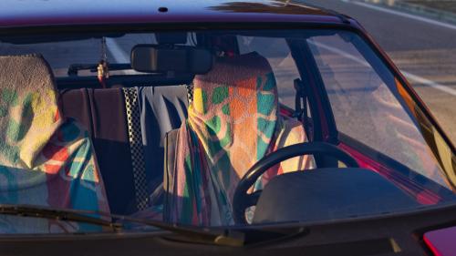 Πετσέτα θαλάσσης αυτοκίνητο