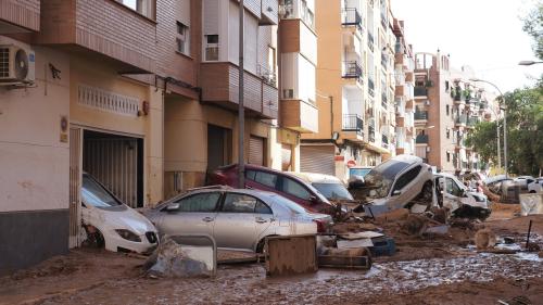 πλημμυρισμένα αυτοκίνητα Βαλένθια
