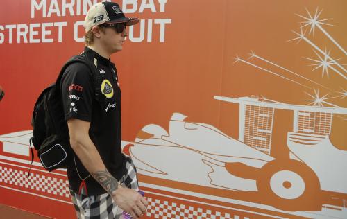 Ο Kimi Raikkonen στο GP Σιγκαπούρης του 2012