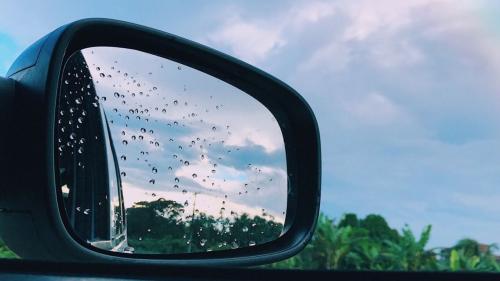 rain water on mirrors 2