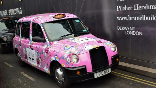 pink taxi