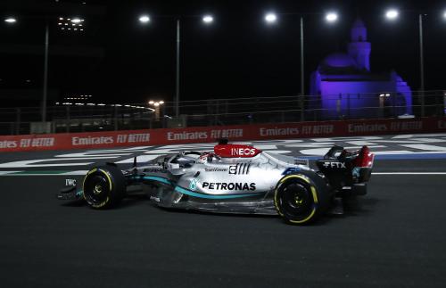 O George Russell με τη Mercedes W13 στο GP Σαουδικής Αραβίας 2022