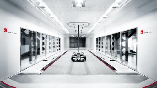 Η αεροσήραγγα στο εργοστάσιο της Sauber, στο Hinwil της Ελβετίας.