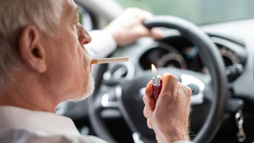 car smoking