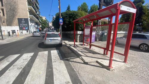 στάση λεωφορείων στη Χαλκίδα