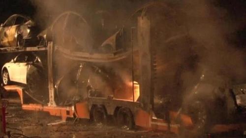 Tesla fire