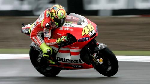 Ο Valentino Rossi με την εργοστασιακή Ducati
