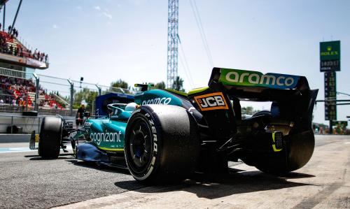 O Sebastian Vettel με την Aston Martin AMR22 στο GP Ισπανίας 2022