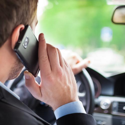 Driving while on mobile phone 1