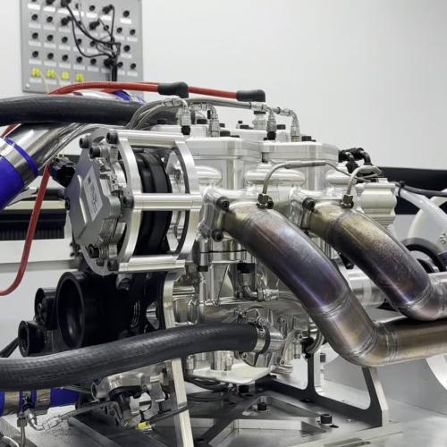 Alpha-Otto engine two-stroke