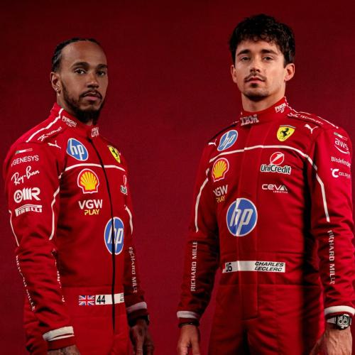 Lewis Hamilton and Charles Leclerc