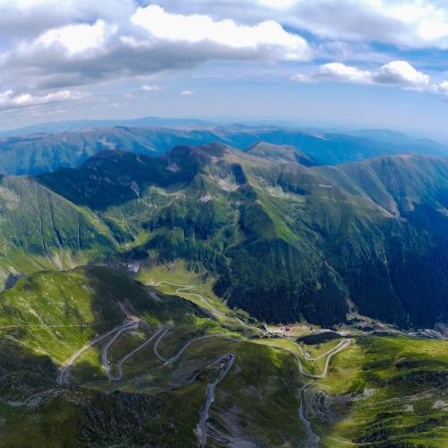 carpathian mountains road view