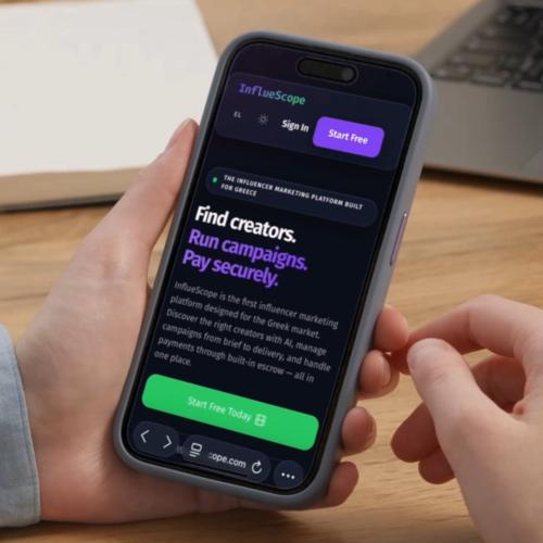 Η InflueScope λανσάρει την πρώτη AI-powered πλατφόρμα influencer marketing στην Ελλάδα