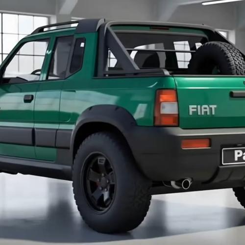 Fiat panda 4x4 Pick-up render