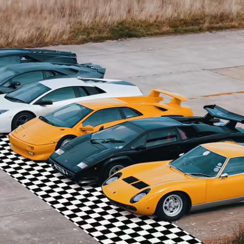 Lamborghini drag race